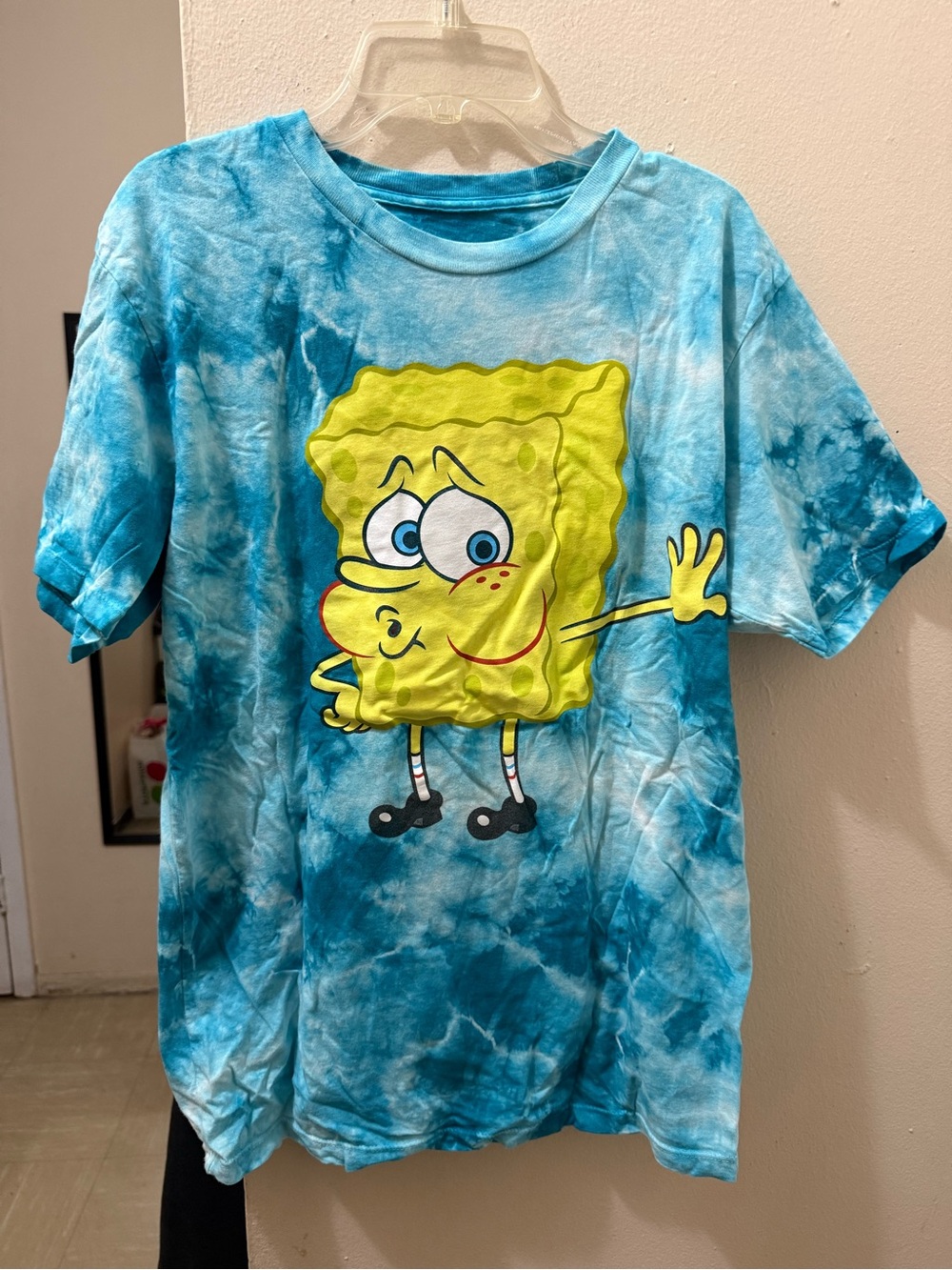 SpongeBob Squarepants Turquoise Tie-Dye Tee
